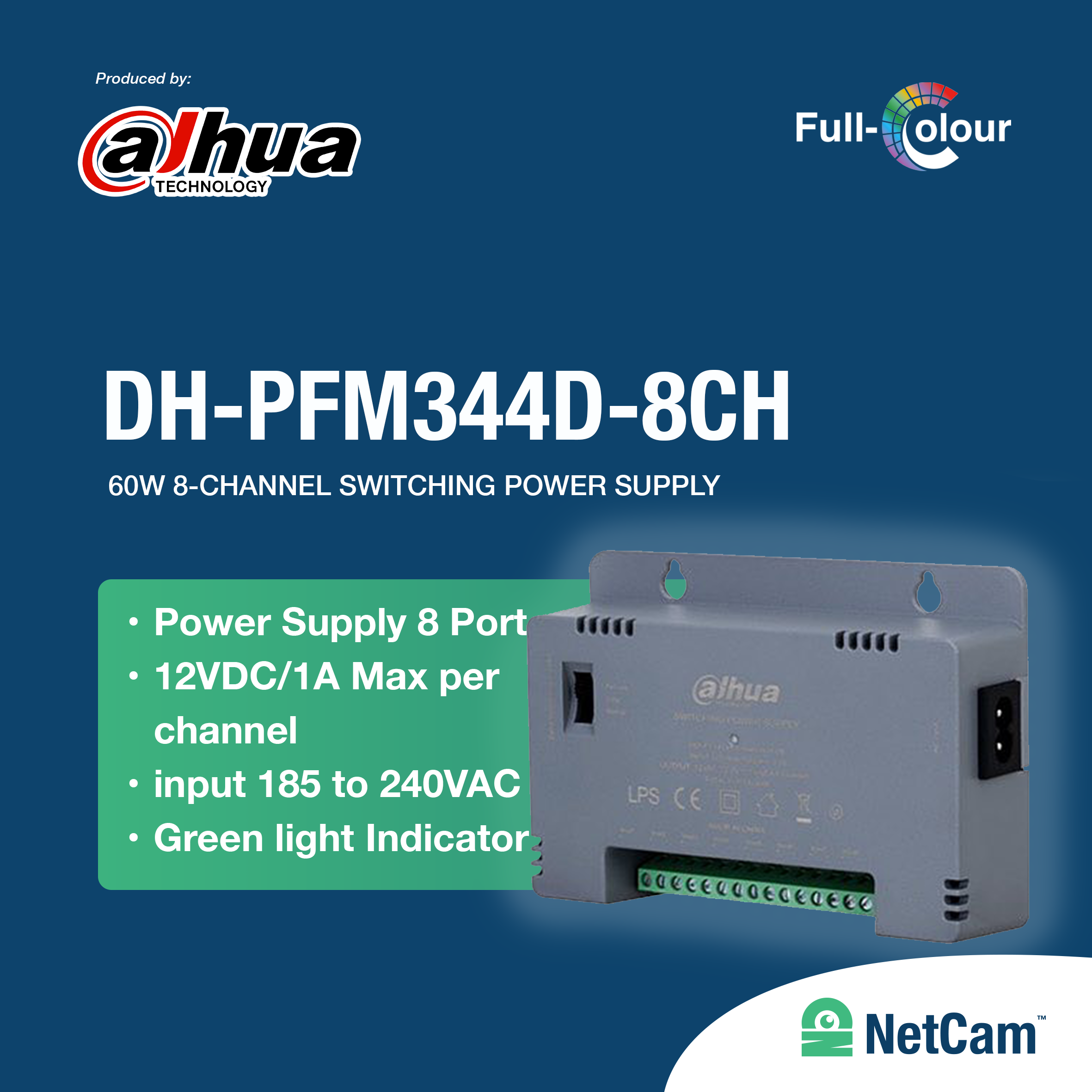 DAHUA PSU DH-PFM344D-8CH-EN (8 PORT)