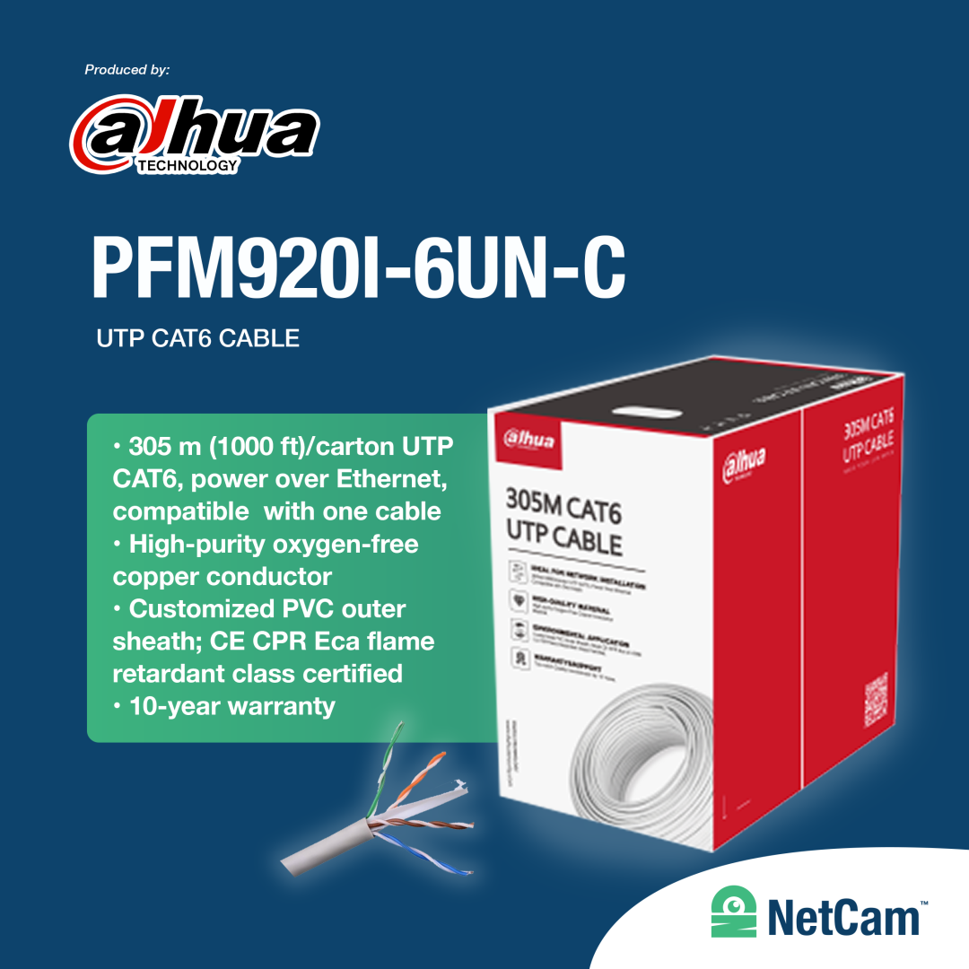 DAHUA KABEL CAT.6 DH-PFM920I-6UN-C