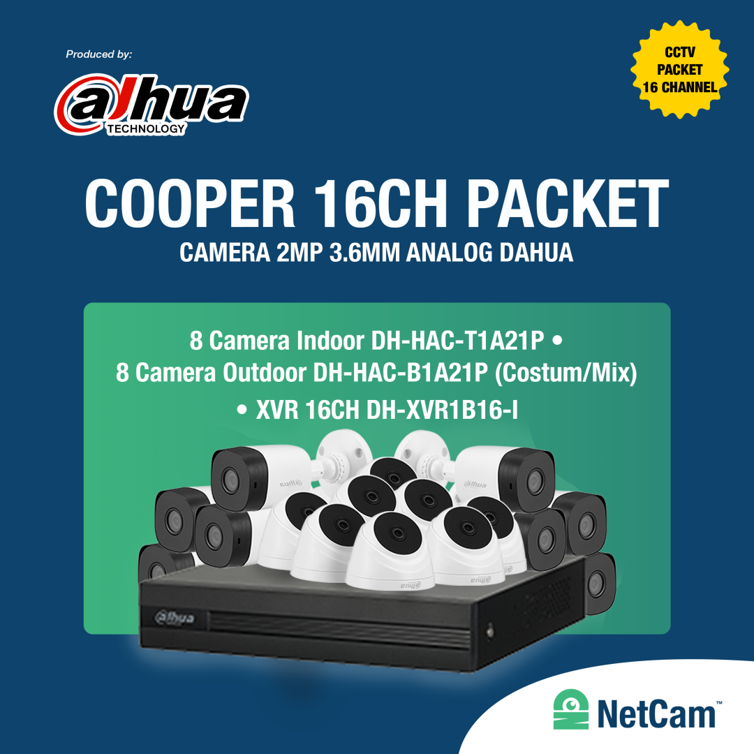 PAKET DAHUA COOPER (4 CHANNEL/ 2MP)