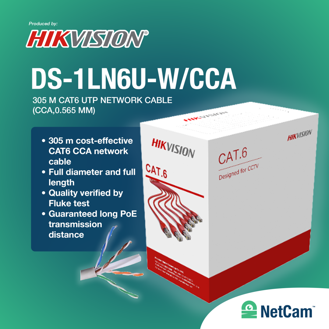 HIKVISION KABEL CAT.6 DS-1LN6U-W/CCA