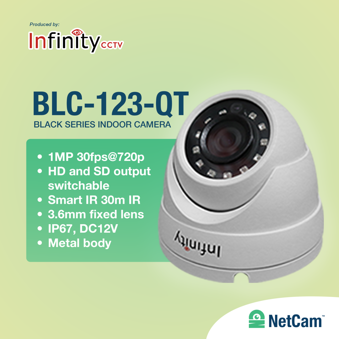INFINITY INDOOR  BLACK SERIES BLC-123-QT (2MP/ PAL/ 30M/ 2.8MM)