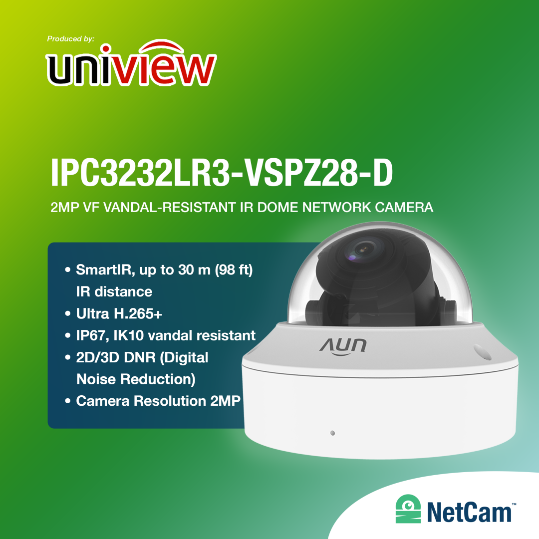 UNV INDOOR IPC3232LR3-VSPZ28-D (2MP/ 2.8MM/ IR30M)
