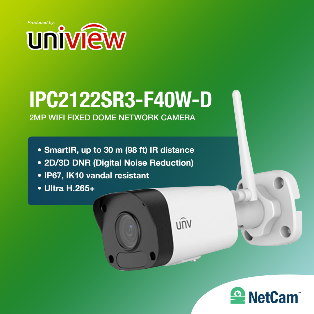 UNV OUTDOOR IPC2122SR3-F40W-D (2MP/ 4.0MM/ IR30M)