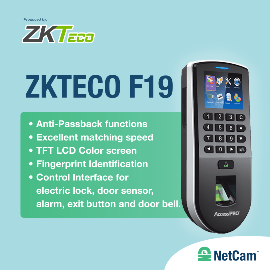 ZKTECO FINGER PRINT F19