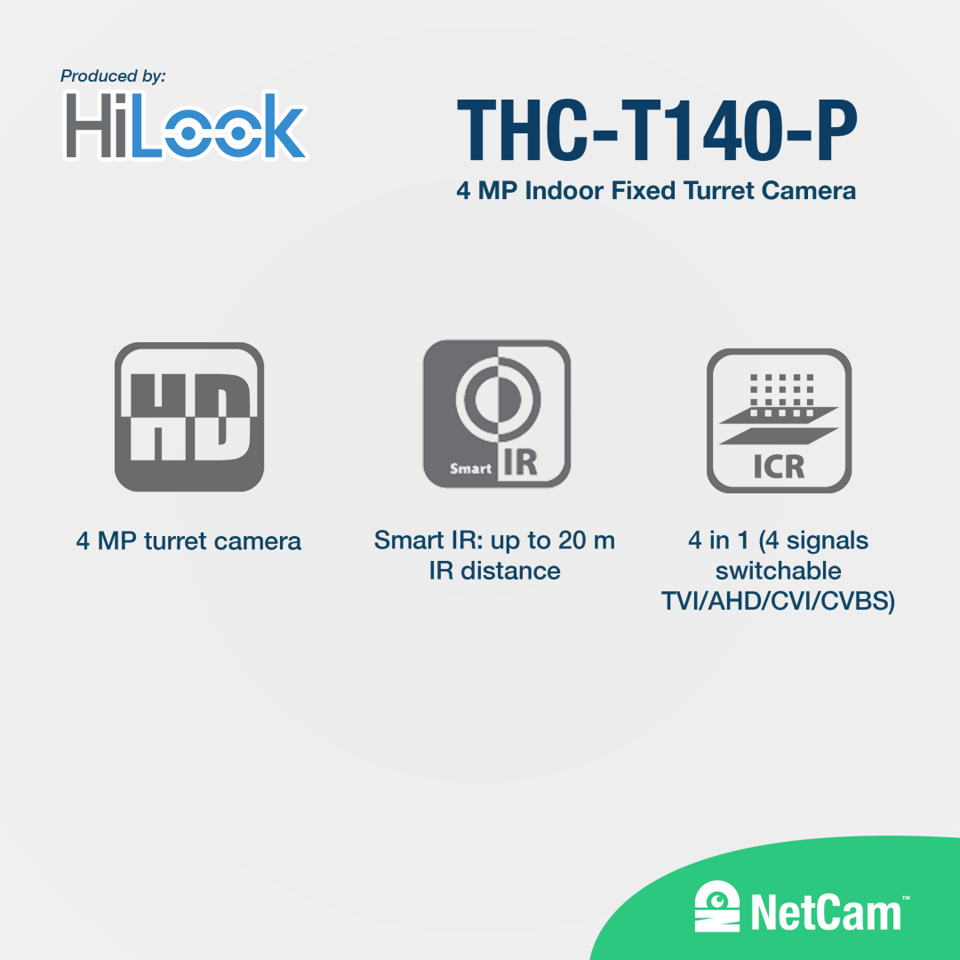 HILOOK INDOOR THC-T140-P (4MP/2.8MM)