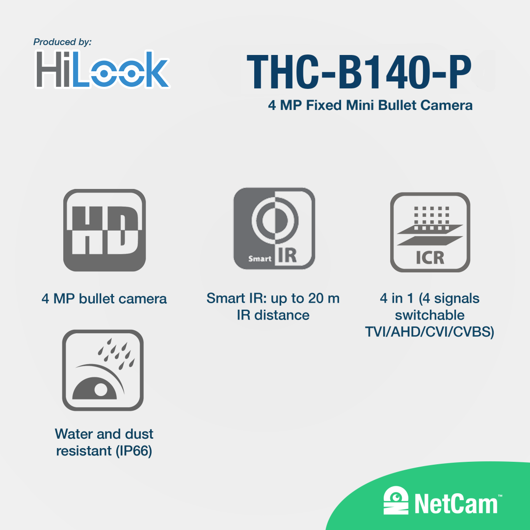 HILOOK OUTDOOR THC-B140-P (4MP/3.6MM)