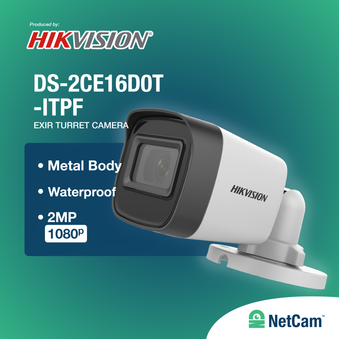 HIKVISION OUTDOOR DS-2CE16D0T-ITPF (2MP/2.8MM)