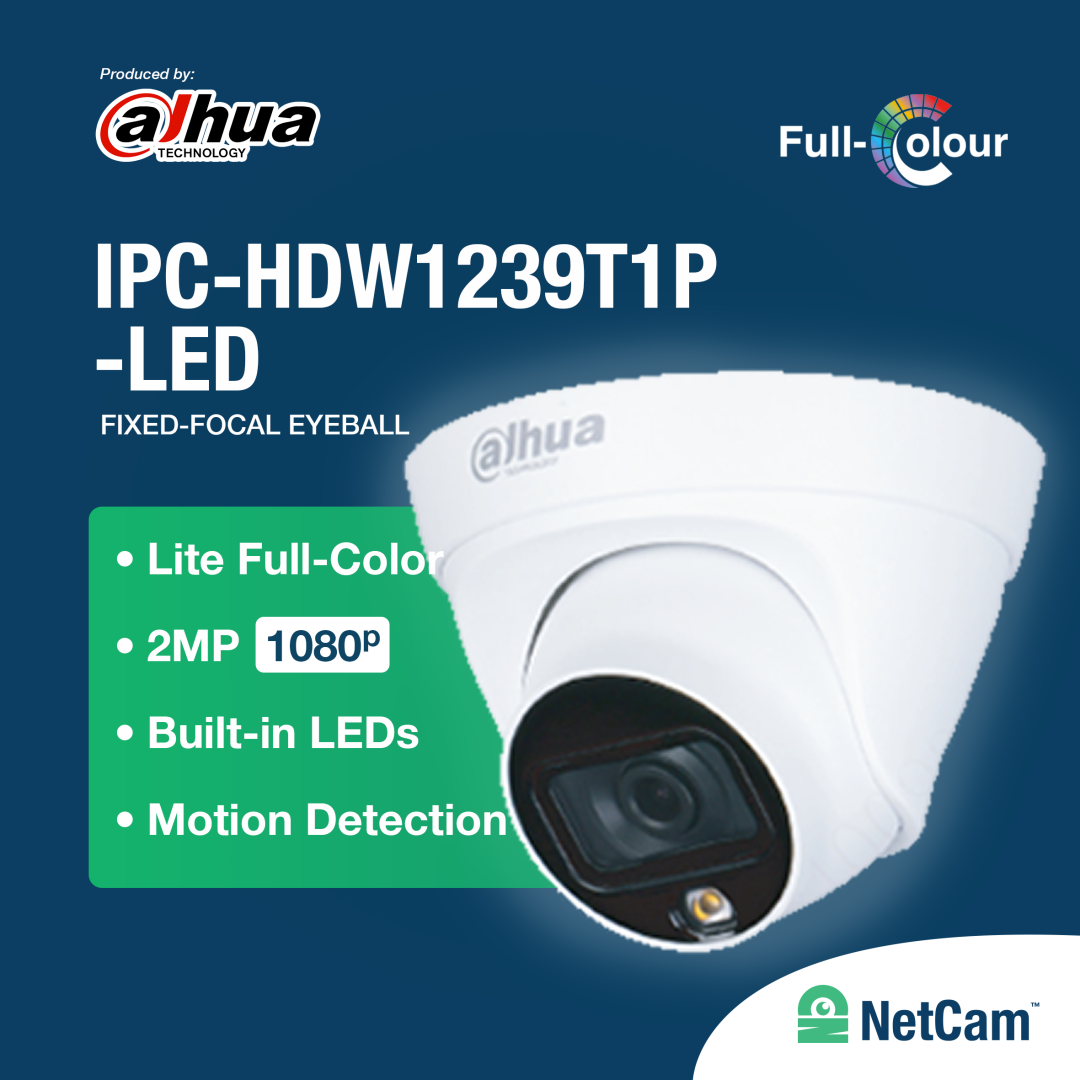 DAHUA IP INDOOR DH-IPC-HDW1239T1-LED-S5 (2MP/ 2.8MM/ FULLCOLOR)