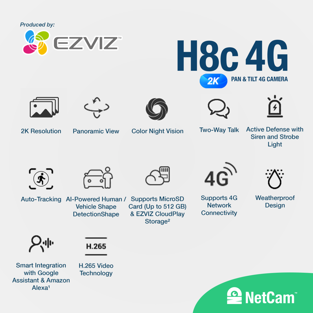 EZVIZ PTZ H8C (1080P/ COLOR NIGHT VISION)