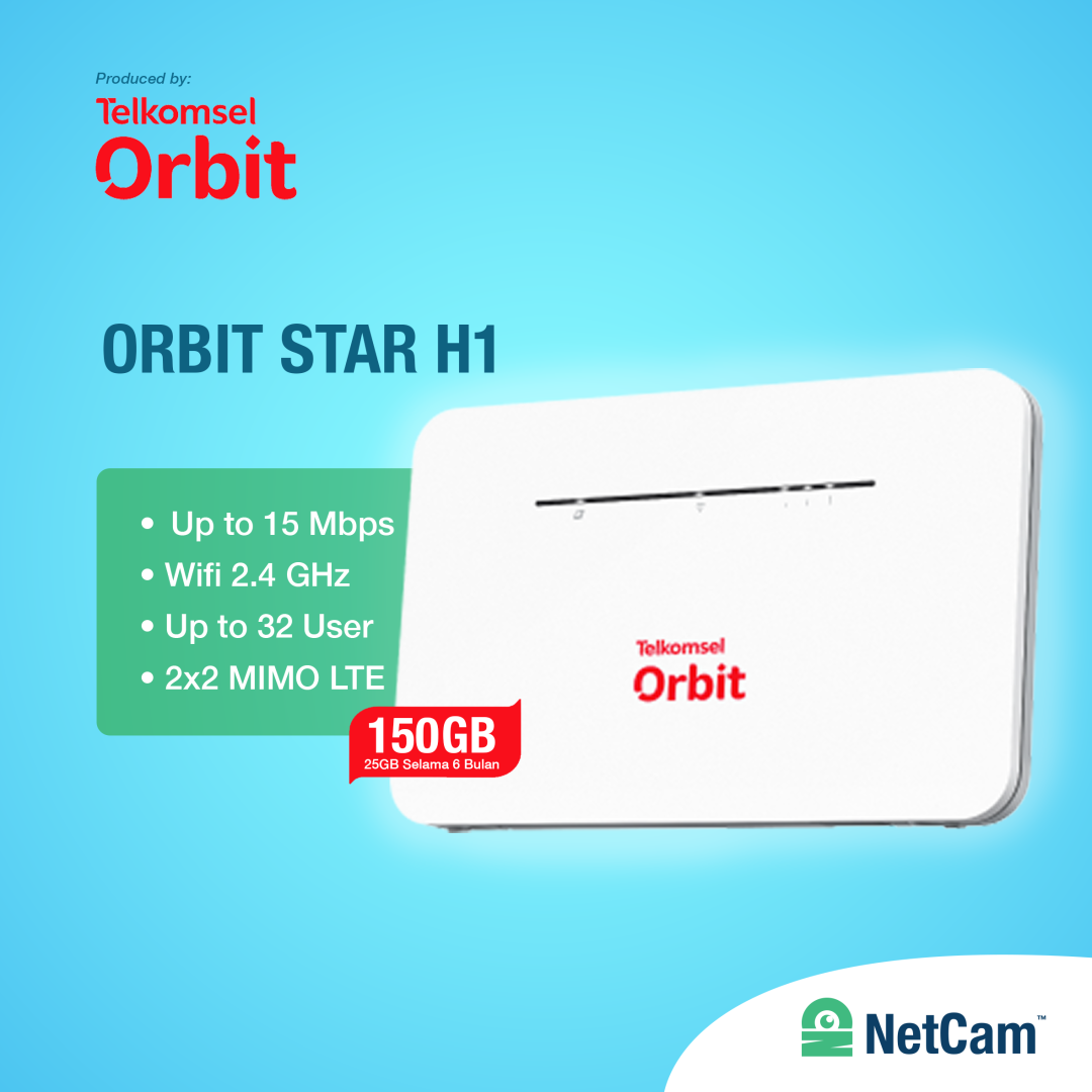 TELKOMSEL ORBIT STAR 3 MODEM (150GB + ANTENNA)
