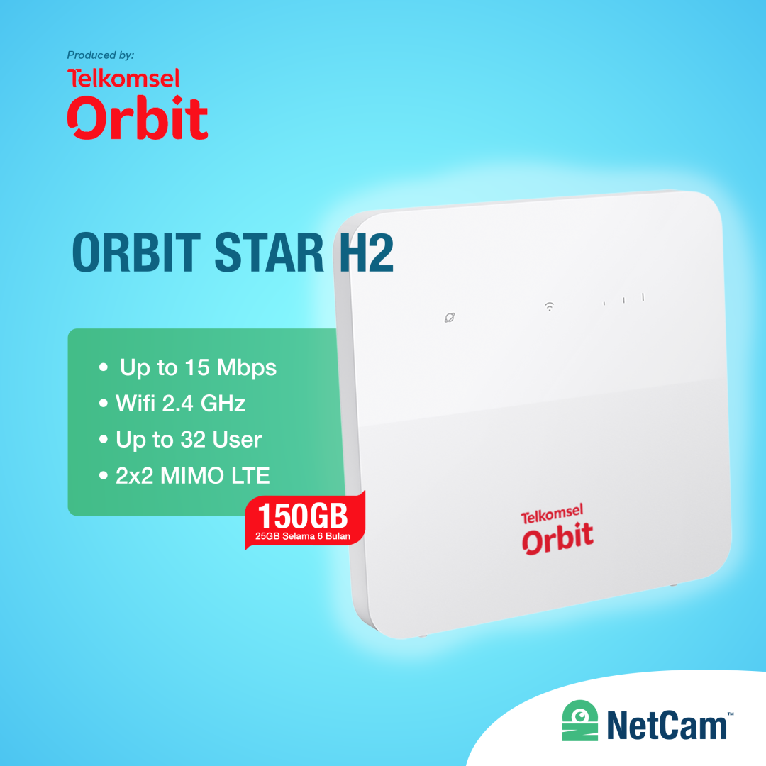 TELKOMSEL ORBIT STAR G1 MODEM (150GB + ANTENNA)