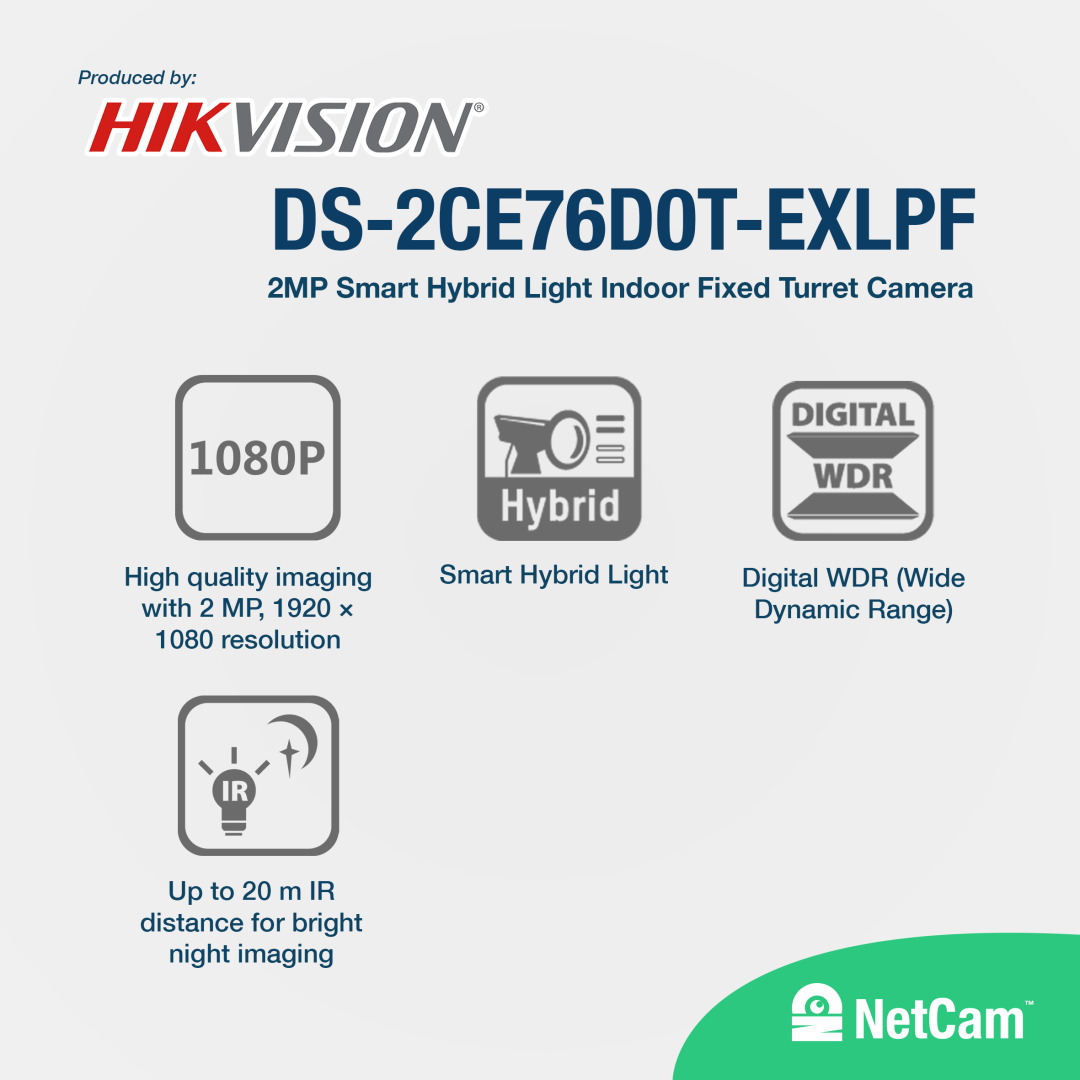 HIKVISION INDOOR DS-2CE76D0T-EXLPF (2MP/2.8MM)