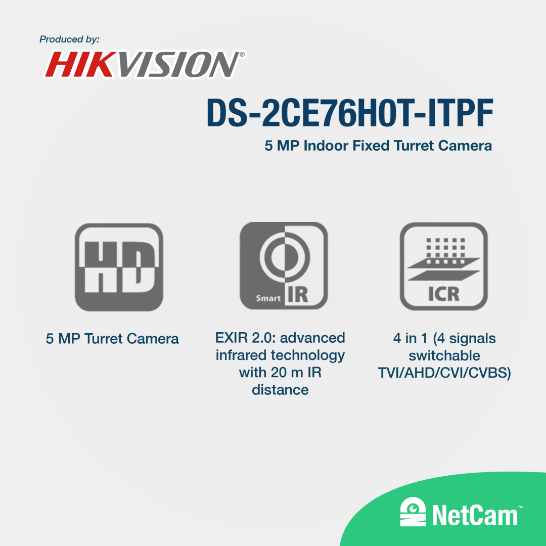HIKVISION INDOOR DS-2CE76D3T-ITPF (2MP/ 2.8MM)