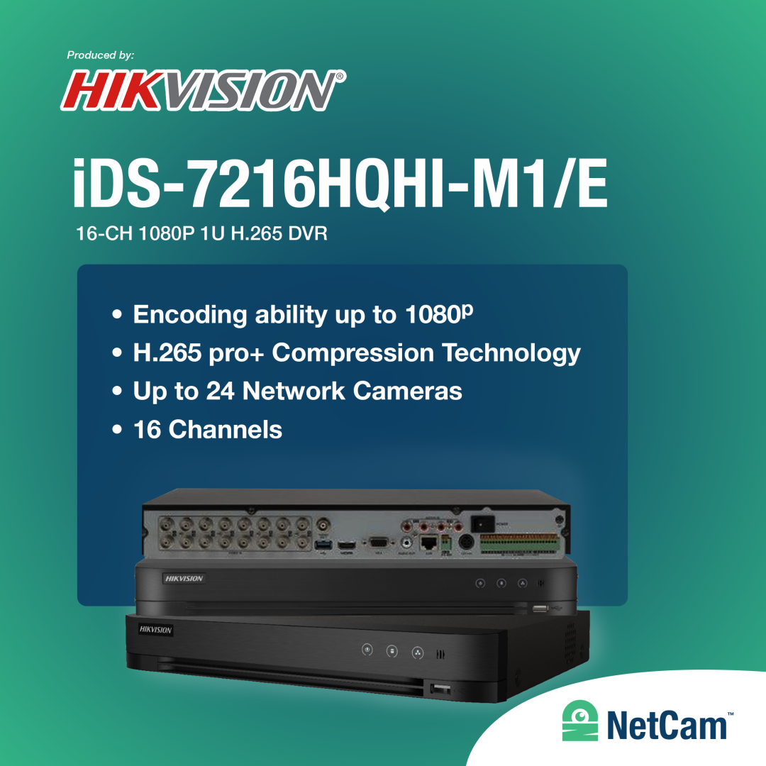 HIKVISION DVR IDS-7216HQHI-M2/S  (16 CHANNEL UP TO 5MP)