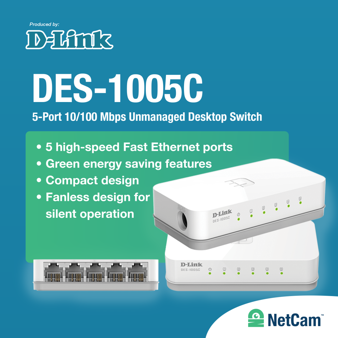 D-LINK SWITCH HUB 8 POT DES-1008C