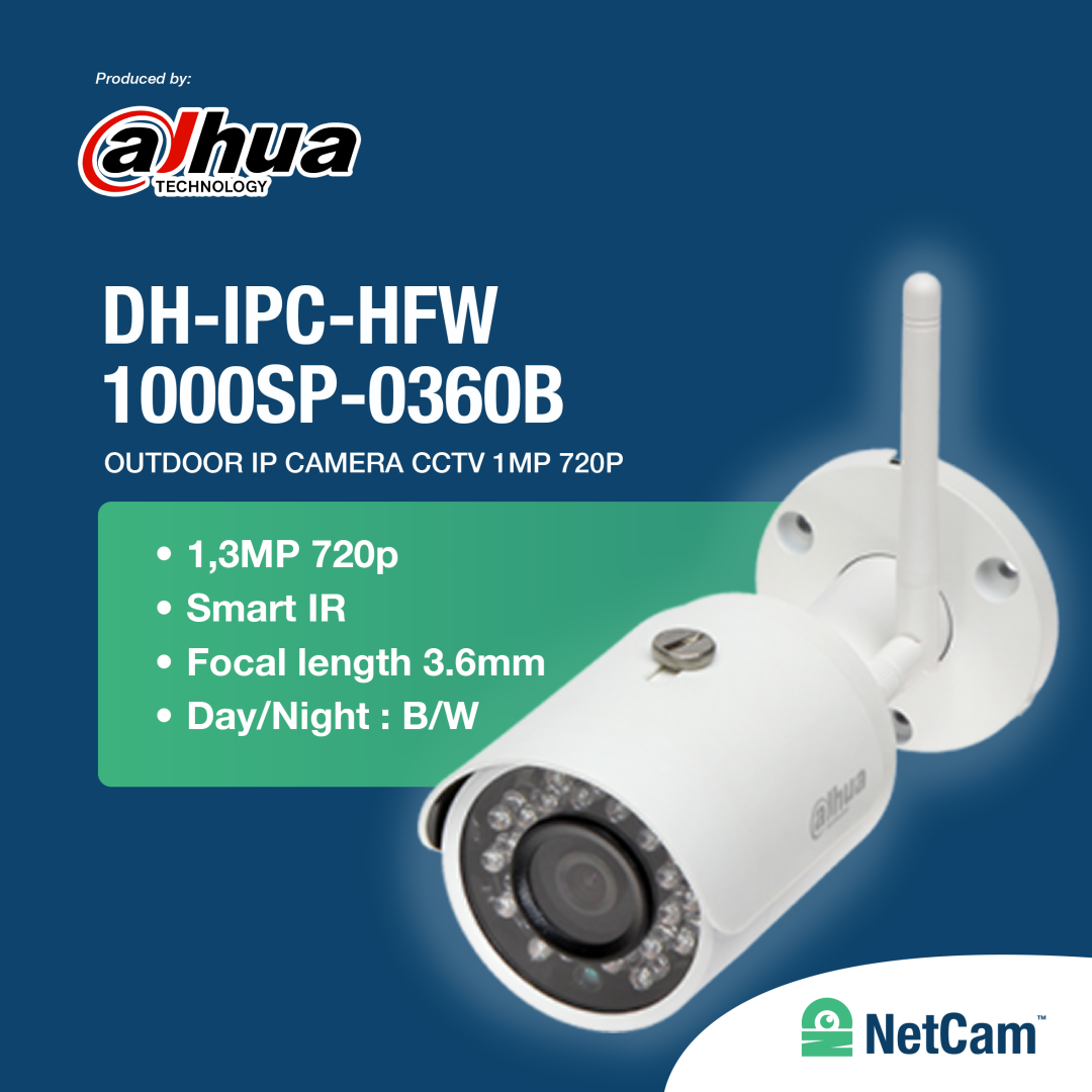 DAHUA INDOOR DH-IPC-HDW1000SP-0360B (720P/ 20M/ 3.6MM)